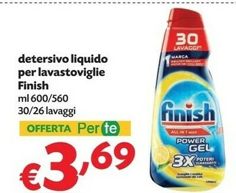 Pam Finish Detersivo Liquido Per Lavastoviglie offerta