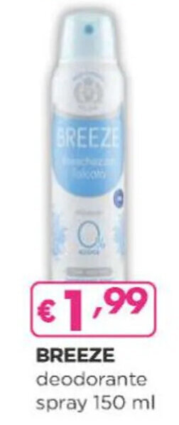 Acqua & Sapone BREEZE deodorante spray 150 ml offerta