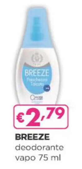 Acqua & Sapone BREEZE deodorante vapo 75 ml offerta