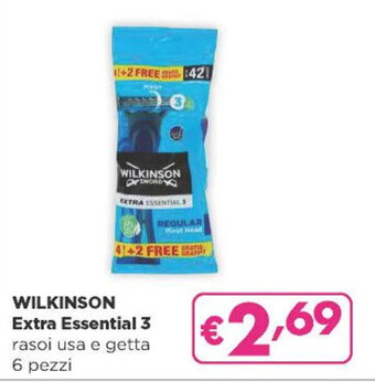 Acqua & Sapone WILKINSON Extra Essential 3 rasoi usa e getta 6 pezzi offerta
