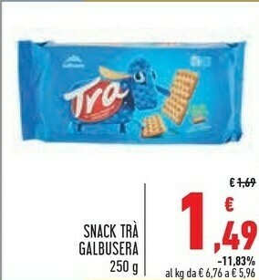 Conad Galbusera Snack Trà offerta
