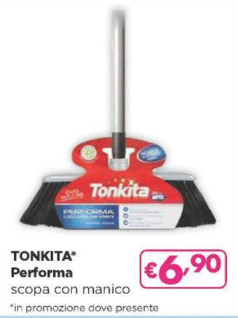 Acqua & Sapone TONKITA Performa scopa con manico offerta