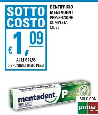 Basko Mentadent Dentifricio offerta