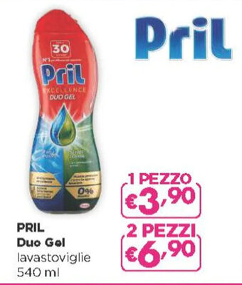 Acqua & Sapone PRIL Duo Gel lavastoviglie 540 ml offerta
