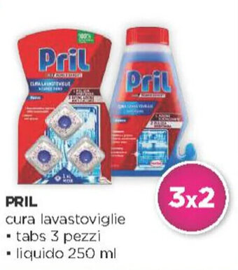 Acqua & Sapone PRIL cura lavastoviglie - tabs 3 pezzi - liquido 250 ml offerta