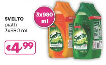 Acqua & Sapone SVELTO piatti 3x980 ml offerta