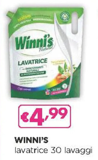 Acqua & Sapone WINNI'S lavatrice 30 lavaggi offerta