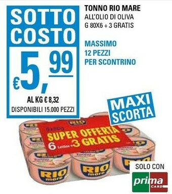 Basko Rio Mare Tonno Rio mare offerta