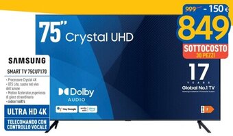 FreeShop SAMSUNG SMART TV 75CU7170 offerta