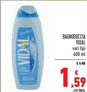 Conad Vidal Bagnoschiuma offerta