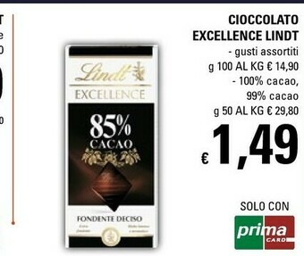 Basko Lindt Cioccolato offerta
