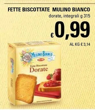 Basko Mulino Bianco Fette biscottate offerta