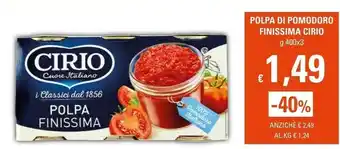 Basko Cirio Pomodori pelati offerta
