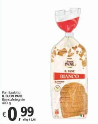 Alter Discount Pan Bauletto IL BUON PANE Bianco/Integrale 400 g offerta