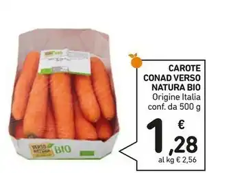 Conad Natura bio Carote offerta