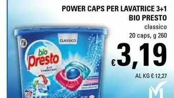 Basko Presto Detersivo lavatrice offerta