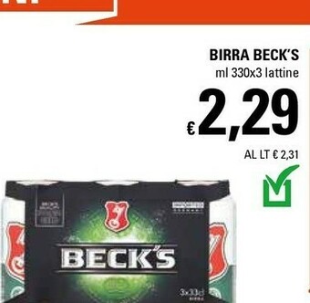Basko Becks Birra offerta