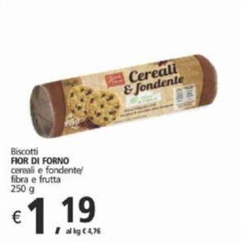 Biscotti FIOR DI FORNO cereali e fondente fibra e frutta 250 g