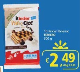 Alter Discount 10 Kinder Panecioc FERRERO 300 g offerta