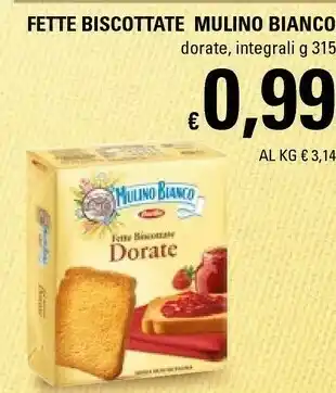Basko Mulino Bianco Le Dorate Fette Biscottate 315 G(ml) offerta