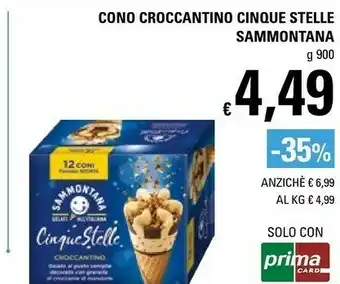 Basko Sammontana Cono Croccantino Cinque Stelle offerta