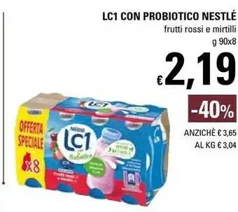 Basko Nestlè Lc1 Con Probiotico Frutti Rossi E Mirtilli offerta