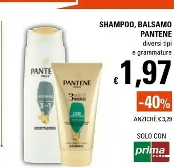 Basko Pantene Shampoo/ Balsamo offerta