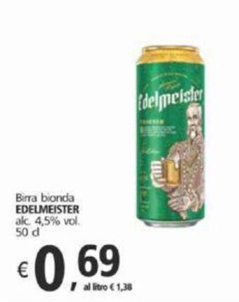 Alter Discount Birra bionda EDELMEISTER 50 cl offerta