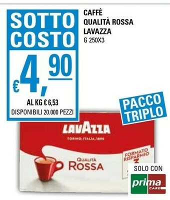 Basko Lavazza Caffè Qualità Rossa offerta