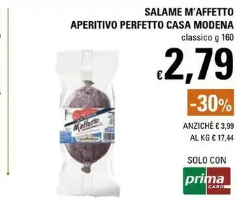 Casa Modena Salame M' Affetto Aperitivo Perfetto