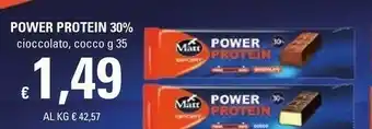 Matt Power Protein 30% Cioccolato