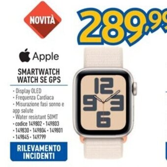 FreeShop Apple SMARTWATCH WATCH SE GPS offerta