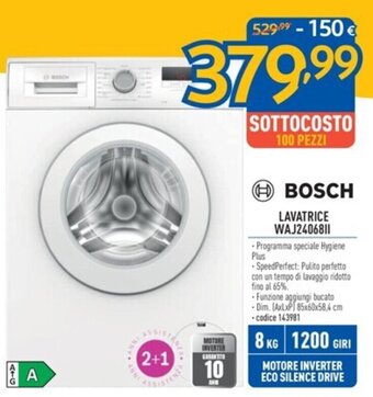 FreeShop BOSCH LAVATRICE WAJ24068II offerta