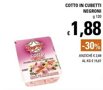 Basko Negroni Prosciutto cotto offerta