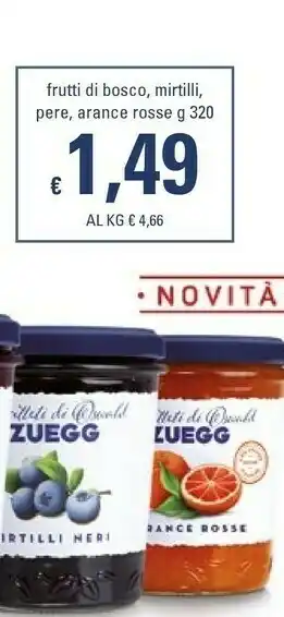 Basko Zuegg Confettura Extra Frutti Di Bosco 320 G(ml) offerta