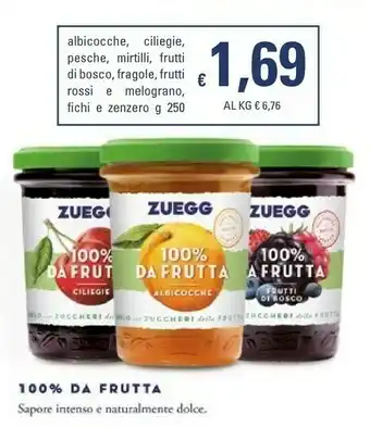 Basko Zuegg 100% Da Frutta Frutti Rossi E Melograno 250 G(ml) offerta