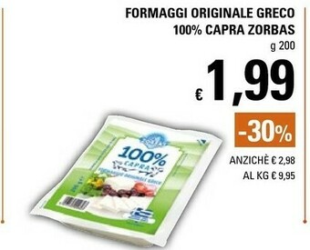 Basko Zorbas Formaggio offerta