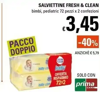 Basko Fresh & Clean Salviettine offerta