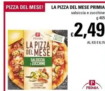 Basko Primia La Pizza Del Mese Salsiccia E Zucchine 405 G offerta