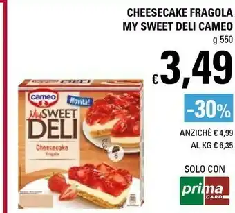 Basko Cameo Cheesecake Fragola My Sweet 550 G offerta