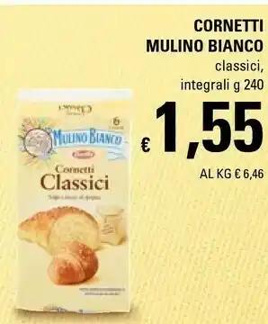 Basko Mulino Bianco Cornetti Classici 240 G(ml) offerta