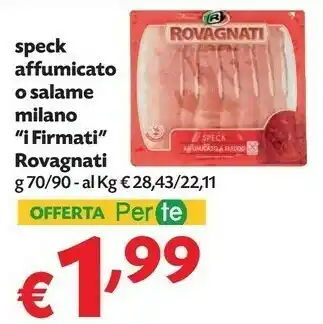 Pam Rovagnati Salame Milano I Firmati offerta