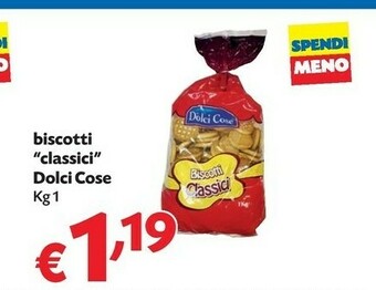 Pam Dolci cose Biscotti Classici 1000 G(ml) offerta