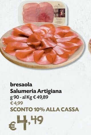 Pam Salumeria Artigiana Bresaola offerta