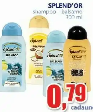 Splend'or Shampoo/ Balsamo 300 Ml