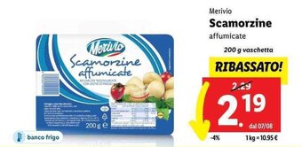Lidl Merivio Scamorzine affumicate 200 g offerta