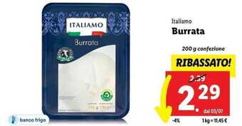 Lidl Italiamo Burrata 200 g offerta