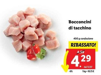 Lidl Bocconcini di tacchino 400 g offerta
