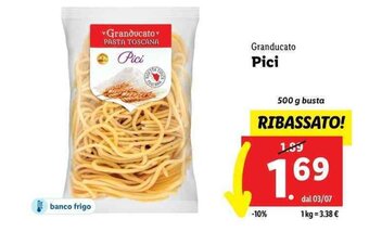 Lidl Granducato Pici 500 g offerta