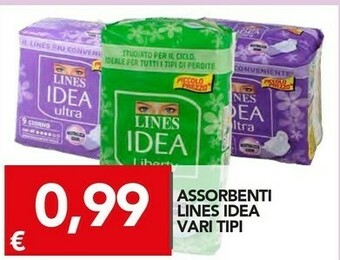 TuoDi Lines Assorbenti lines offerta